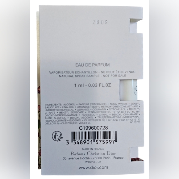 Christian Dior Blue Velvet Cosmetic Pouch With Logo And Sample Parfum, New! - Picture 7 of 7